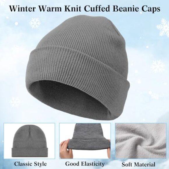 Winter Knit Beanie Scarf Gloves Set Bulk Warm Accessories Unisex Adult main image 5